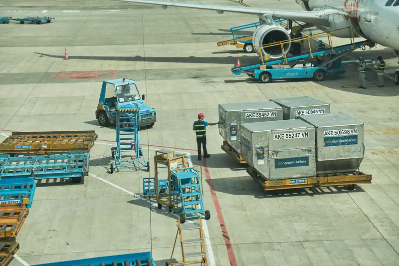 Air cargo handling for international freight from Jordan